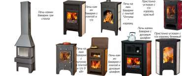 Стальная печь-камин со стеклом Бавария Эко угловая с плитой одна конфорка фото купить в Слуцке в Слуцке