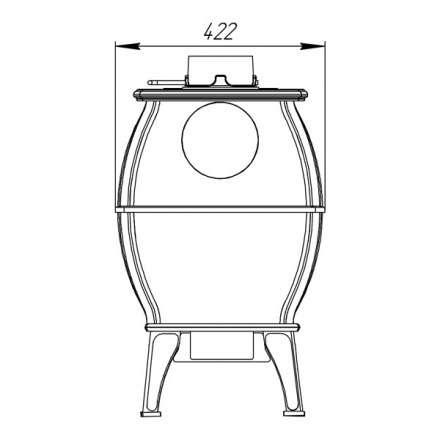 Купить Печь-камин Печь-камин ProMetall Бахта (черная) чугун в Слуцке Амазонка бай фото в Слуцке