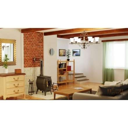 Купить Печь-камин Печь-камин ProMetall Бахта (черная) чугун в Слуцке Амазонка бай фото в Слуцке