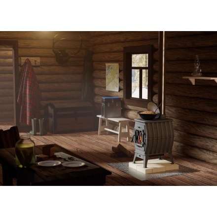 Купить Печь-камин Печь-камин ProMetall Бахта (черная) чугун в Слуцке Амазонка бай фото в Слуцке