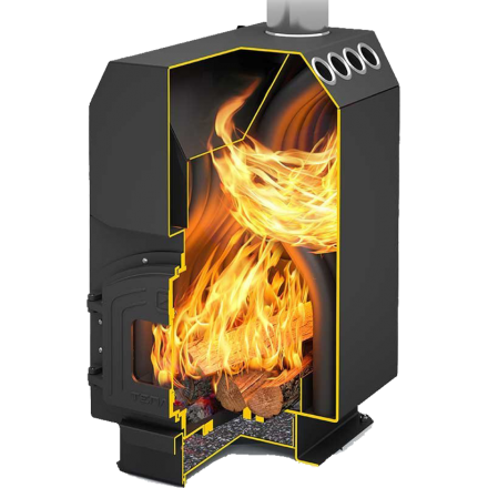 Отопительная печь Теплодар ТОП-200 ДЧ в Слуцке