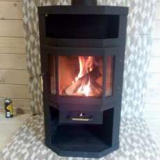 Купить камин со стеклом Мета-Бел Ока в Слуцке фото в Слуцке