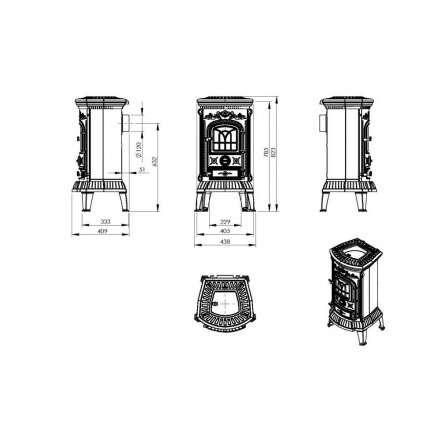 Купить Печь-камин Печь-камин NORDflam Verdo чугун в Слуцке Амазонка бай фото в Слуцке