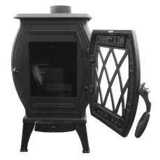 Печь чугунная со стеклом ПМЧ-10С фото  в Слуцке