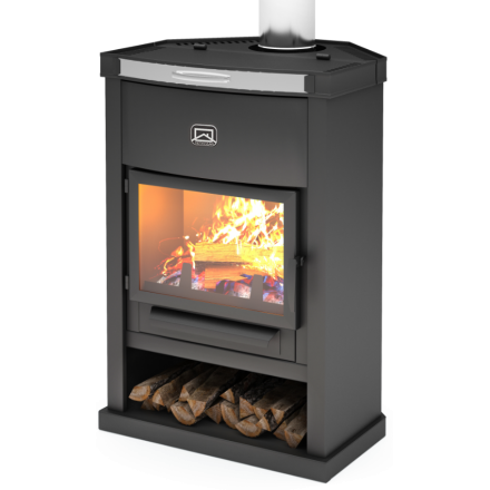 Печь-камин Теплодар ОВ-120 (угловой) Амазонка бай фото в Слуцке