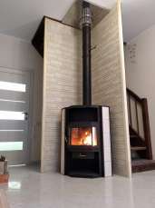 Купить стальной недорогой камин с шамотом Мета-Бел Амур в Слуцке фото в Слуцке