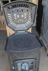 Купить Печь-камин NORDflam Verdo patine в интерьере в Слуцке Амазонка бай фото в Слуцке