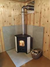 Купить Печь-камин Везувий ПК-01 (220) угловой бежевый 9 кВт в Слуцке фото в Слуцке