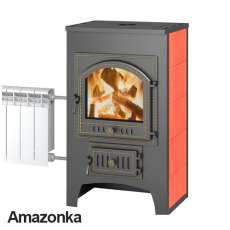 Печь-камин Везувий ПК-01 (205) с плитой и т/о красн.12 кВт купить в Слуцке