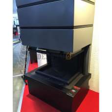 Стальной камин Родос 800 черный фото в Слуцке