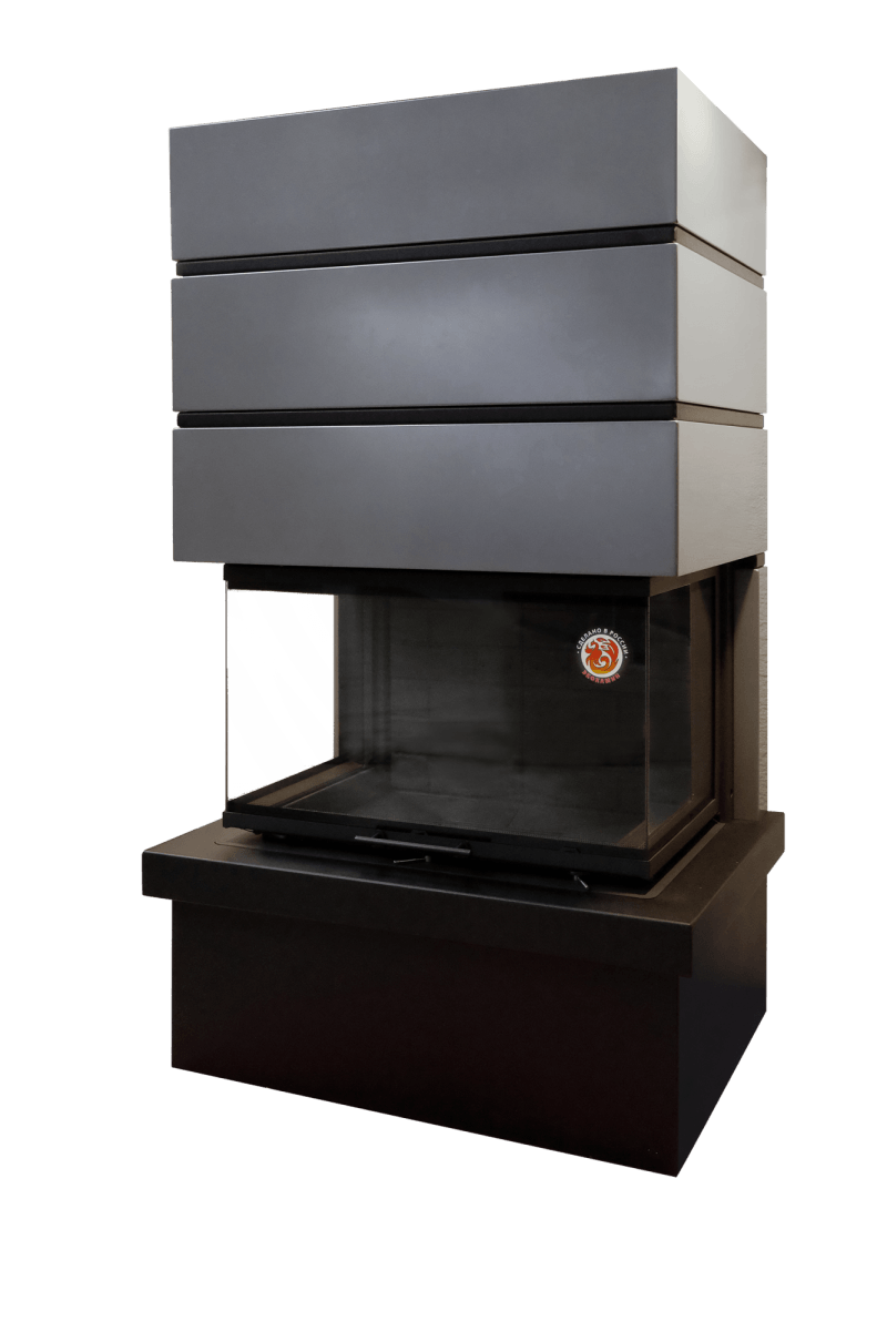 Камин Родос 800 черный Амазонка бай фото в Слуцке