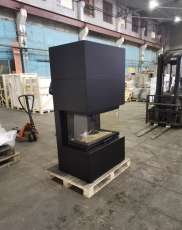 Стальной камин Родос 800 черный купить фото в Слуцке