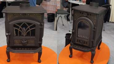 Недорогой камин Сибирь 7 чугунная фото в интерьере в Слуцке