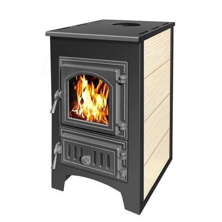 Печь-камин Везувий ПК-01 (270) бежевый 9 кВт Амазонка бай фото в Слуцке