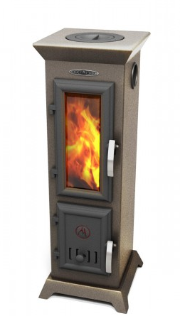 Отопительная печь Термофор Статика Тетра Мини, чёрная бронза Амазонка бай фото в Слуцке