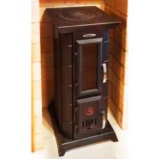 Недорогая стальная печь Термофор Статика Тетра, чёрная бронза фото в Слуцке