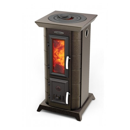 Отопительная печь Термофор Статика Тетра, чёрная бронза Амазонка бай фото в Слуцке