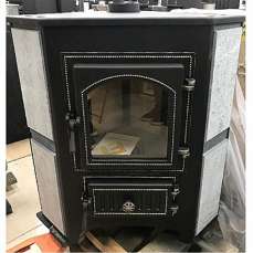 Купить Печь-камин Везувий ПК-01 (220) с конфоркой угловой бежевый 9 кВт в Слуцке в Слуцке