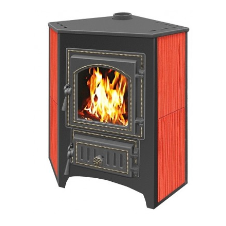 Печь-камин Везувий ПК-01 (220) угловой красный 9 кВт Амазонка бай фото в Слуцке
