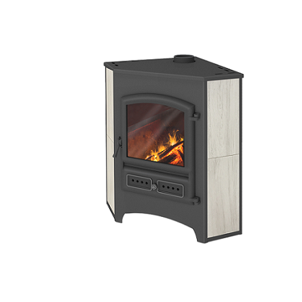 Камин ЭТНА (БКД) угловой Бежевый ф115 мм купить в Слуцке