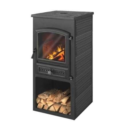 Печь-камин ЭТНА (БКД) с плитой Амазонка бай фото в Слуцке