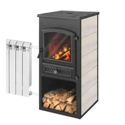 Печь-камин ЭТНА (БКД) с плитой и ТО фото в Слуцке