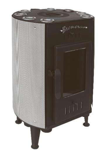 Печь отопительная Бренеран-Канадка плюс АОТ-04 в сетке серебро в Слуцке