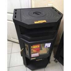 Купить недорогой камин с большим стеклом Мета-Бел Ока с плитой в Слуцке фото в Слуцке