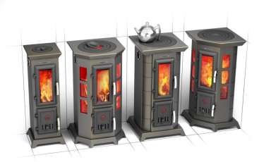 Угловая недорогая печь Термофор Статика Квинта, чёрная бронза фото в Слуцке