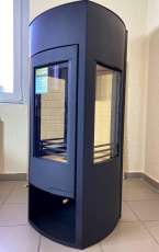 Купить стальной камин со стеклом Мета-Бел Неман в Слуцке фото в Слуцке