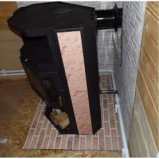 Купить стальной камин с теплообменником Мета-Бел АОТВ 9.0-03 Печора-Аква в Слуцке фото в Слуцке