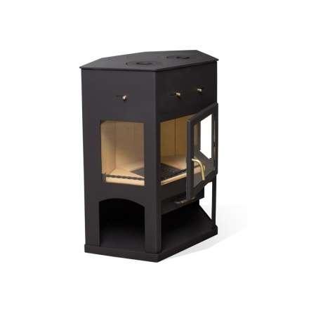 Печь-камин Мета-Бел АОТ 11.0 (в модификации Енисей с плитой) в Слуцке