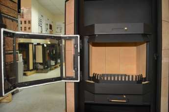 Купить недорогой камин с шамотом Печора Мета Бел в Слуцке фото в Слуцке