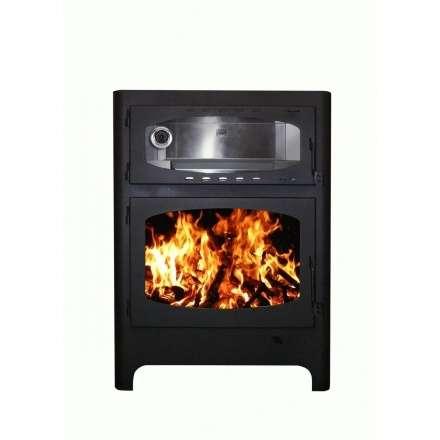 Печь-камин Бавария Эко с духовкой и плитой фото в Слуцке