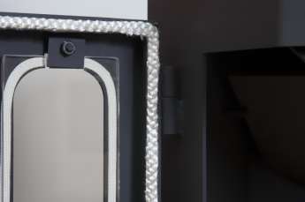 Стальной недорогой камин Бавария призматик пристенно-угловой фото в Слуцке