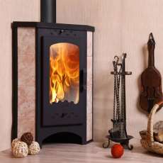 Печь-камин Бавария угловая с плитой РК 123 в Слуцке