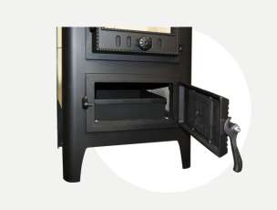 Чугунный камин со стеклом Бавария Оптима Чугун с плитой фото в Слуцке