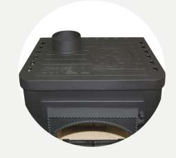 Чугунный камин Бавария Оптима Чугун с плитой фото в Слуцке