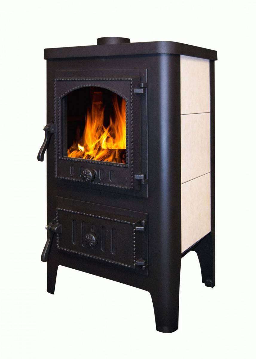 Печь-камин Бавария Оптима Чугун с плитой Амазонка бай фото в Слуцке