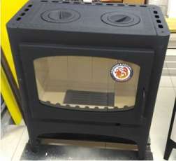 Недорогой камин Бавария Эко с плитой 2 конфорки фото в Слуцке