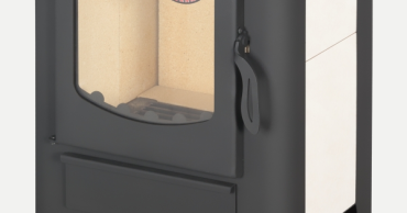 Стальной камин БАВАРИЯ ЭКО с плитой одна конфорка фото схема в Слуцке