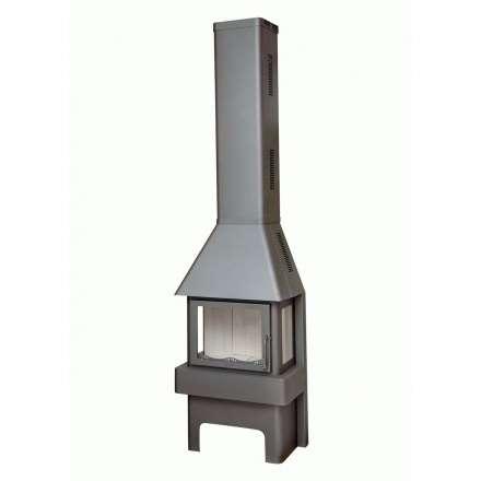 Печь-камин Бавария три стекла графит Амазонка бай фото в Слуцке