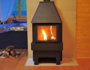 Недорогой камин Бавария три стекла графит фото в интерьере в Слуцке