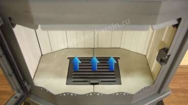 Стальной камин Мюнхен пристенно-угловой графит фото в Слуцке