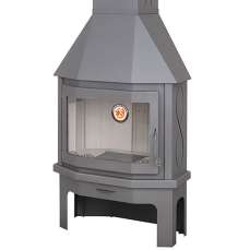 Камин Мюнхен пристенно-угловой графит в Слуцке