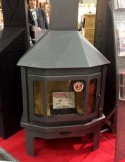 Новый камин Мюнхен угловой графит фото в живую в Слуцке