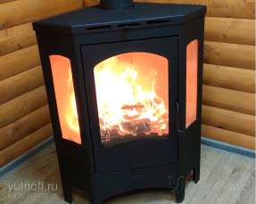 Недорогой камин со стеклами Бавария панорама угловая фото в Слуцке