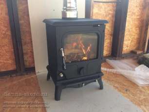 Печь-камин чугунный FireWay Paul в интерьере патина медь Амазонка бай фото в Слуцке