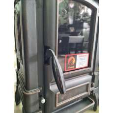 Печь-камин чугунный FireWay Bruno в интерьере патина медь Амазонка бай фото в Слуцке