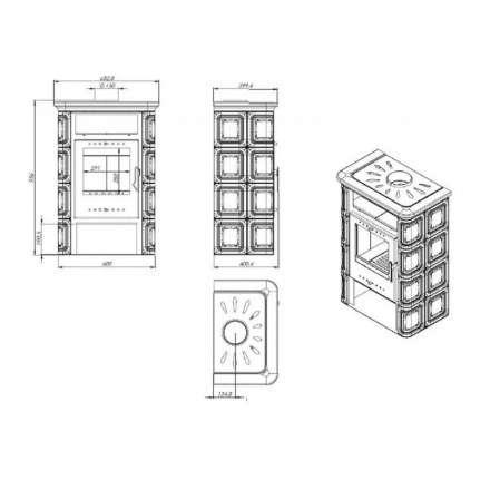 Купить Печь-камин Печь-камин NORDflam Vera чугун в Слуцке Амазонка бай фото в Слуцке